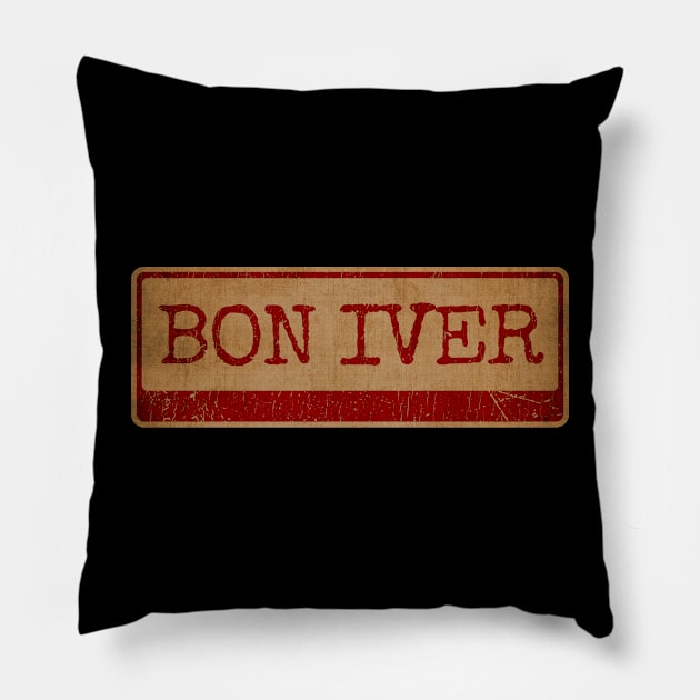 Typewriter - Bon Iver Pillow by Skeletownn