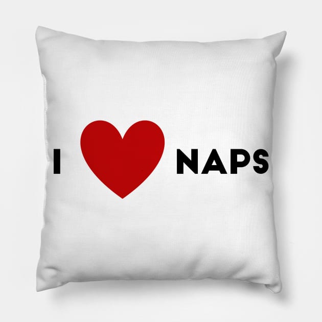 I Heart Naps Pillow by WildSloths