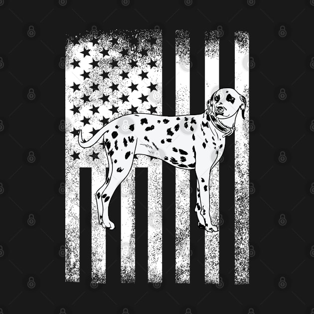 Dalmatian - Dalmatian USA Flag by Kudostees