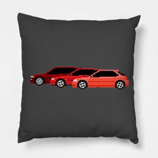 Honda Civic Combo Pixelart Pillow