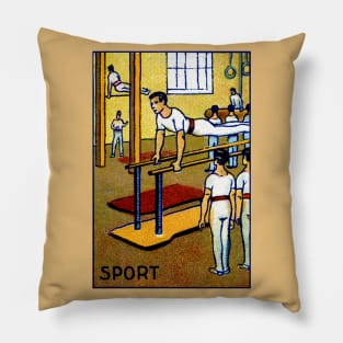 1910 Men's Gymnastics Pillow