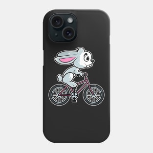 Rabbit Bicycle Cyclist Bunny Cycling print Phone Case