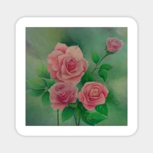 PINK ROSES Magnet