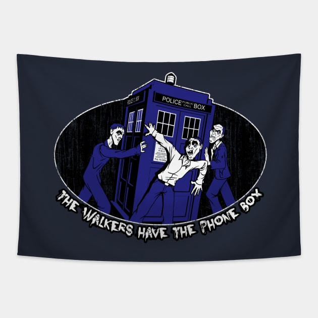 The Walkers Have The Phonebox Tapestry by B4DW0LF