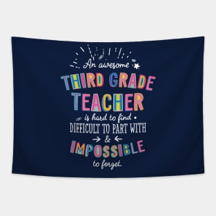 An awesome Third Grade Teacher Gift Idea - Impossible to Forget Quote Tapestry