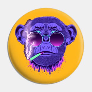 Monkey smoking cigarettes Pin