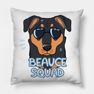 BEAUCERON SQUAD (black and tan) Pillow