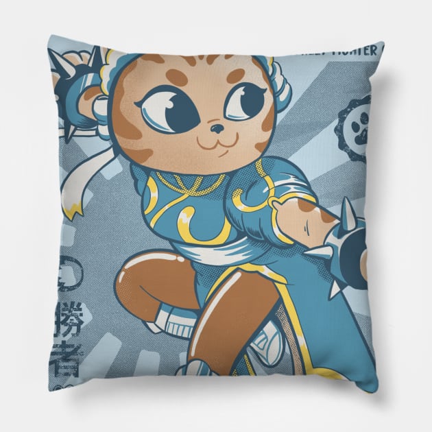 Street Cats Chun li Pillow by ppmid