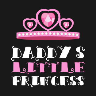 Daddy's Little Princess Pink Hearts T-Shirt
