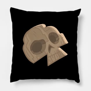 TD Duncney - Wooden Skull Pillow