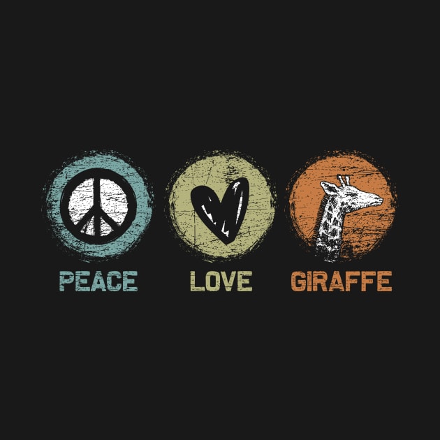 Peace Love Giraffe by shirtsyoulike