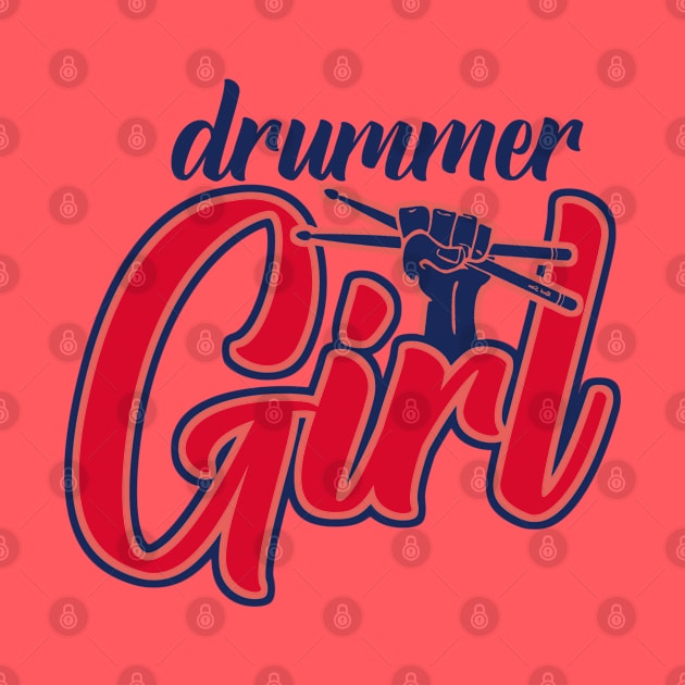 Drummer Girl Retro by Issho Ni