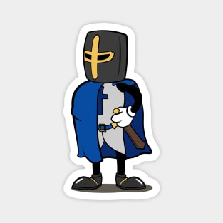 Teutonic Knight Cartoon Magnet