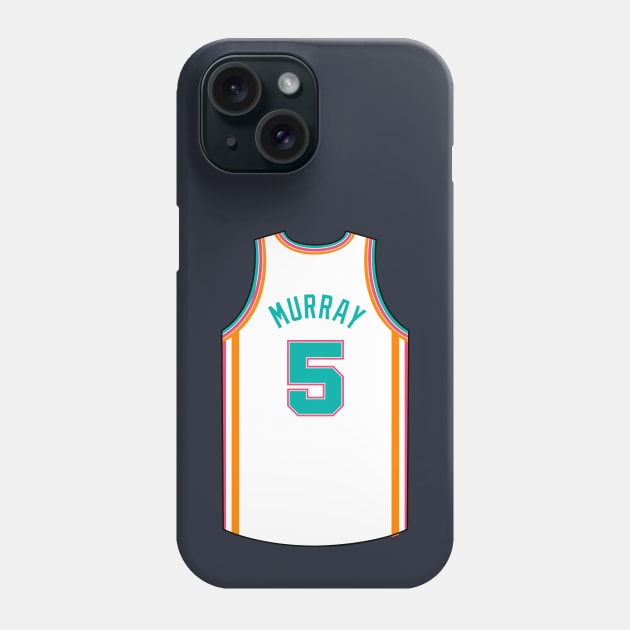 Dejounte Murray San Antonio Jersey Qiangy Phone Case by qiangdade