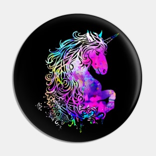 Raimbow unicorn magical creature Pin