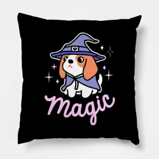 Beagle Magic Wizard Dog Owner Retro Funny Dog Pillow