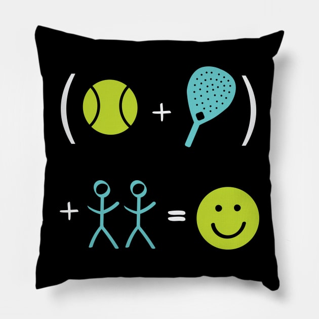 Padel Equation for Fun Pillow by whyitsme