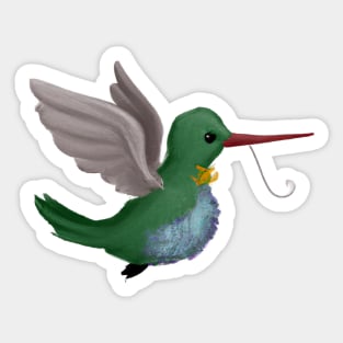 Kawaii Hummingbird Stickers for Sale