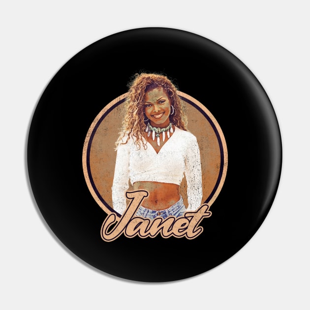 Janet Jackson Vintage Tour Concert Pin by Evergreen Daily