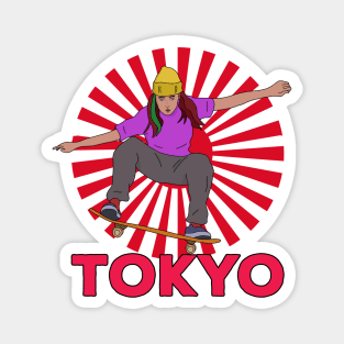 Skateboarding Tokyo Magnet