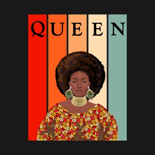 Melanin  Afro Queen Black Pride Gift T-Shirt