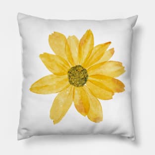 Little Yellow Daisy  Flower Pillow