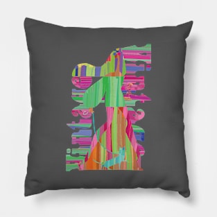 Retro Black Cat Birthday Gift For Women Pillow