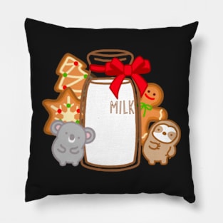 Cute Christmas Milk and Cookies Pillow