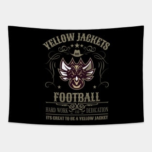 Yellow Jackets Football Tapestry