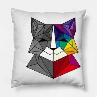 Polygon cat Pillow