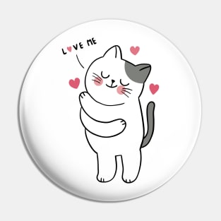 cat I love me Pin