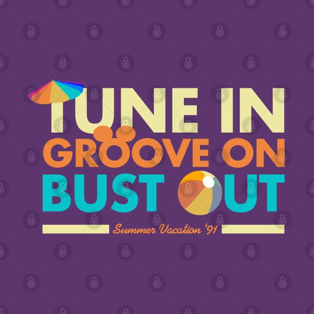 Tune In Groove On Bust Out by PopCultureShirts