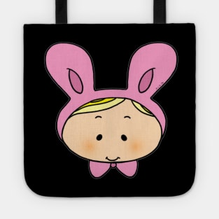 cute pink baby bunny hat Tote