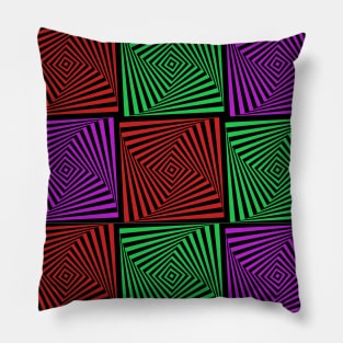 Illusion With three Colors Pillow