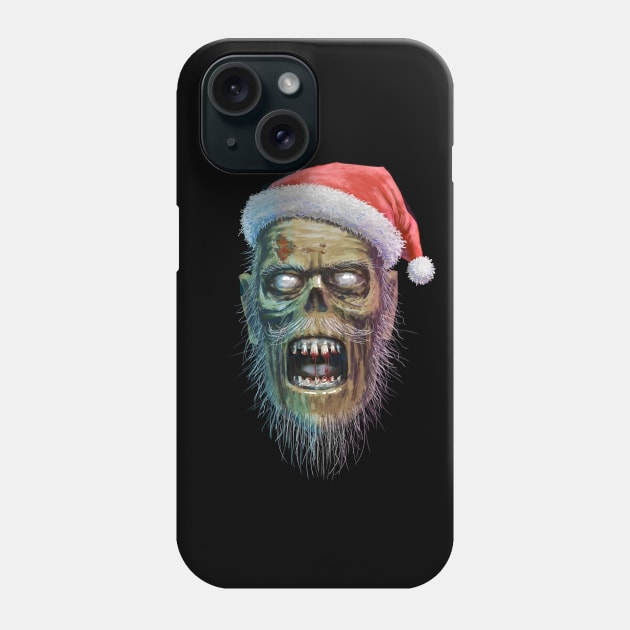 zombie santa Phone Case by Yerlanio