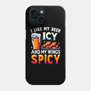 Beer Chicken WIngs Party Pub Crawl Bar Game Night Novelty Funny Beer Phone Case