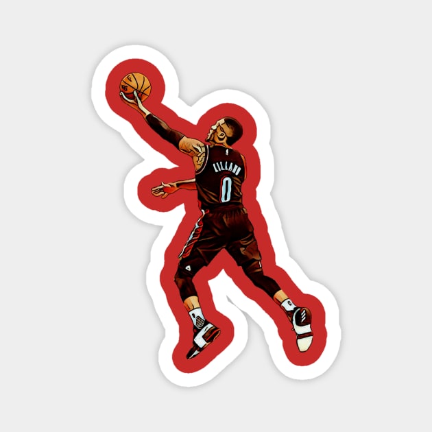 Lillard Magnet by HoopDynastees