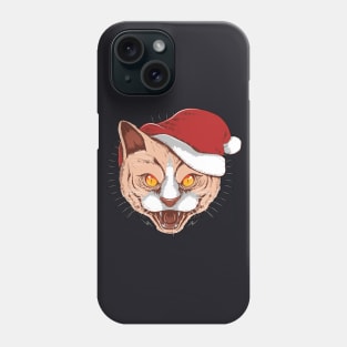 Cat Christmas Hat Phone Case