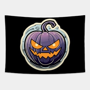 Pumpkin Illustration Tapestry