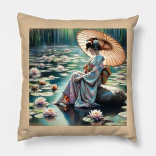 Kimono girl Manga Ukiyo-e Pillow