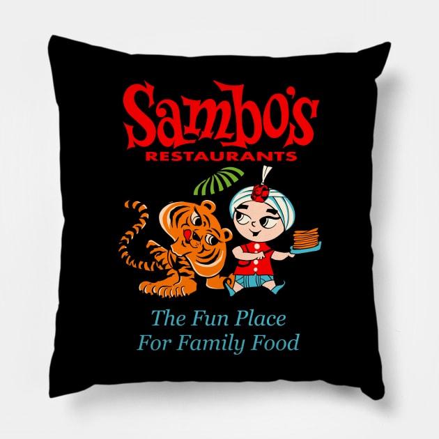 sambo’s restaurant Pillow by barbados