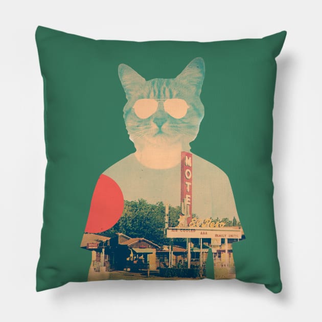 Cool Cat Pillow by aligulec