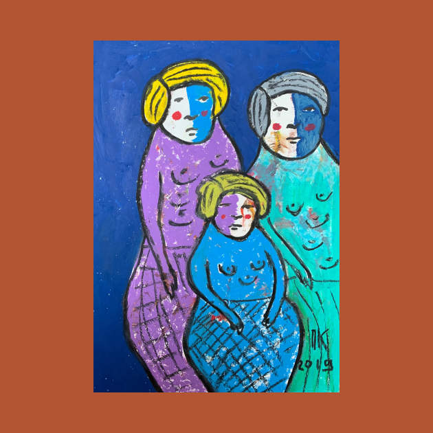 Pregnant family #2 by Artist Pavel Kuragin