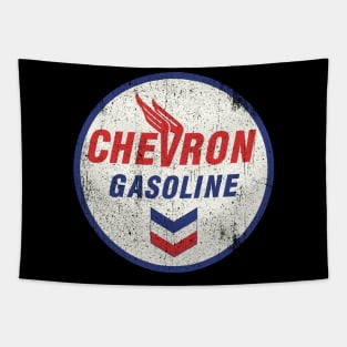 Chevron Gasoline vintage style logo Tapestry