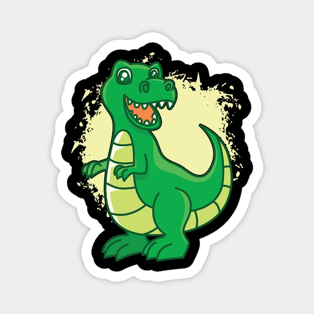 Children Dino I Kids I Dinosaur Magnet by Shirtjaeger