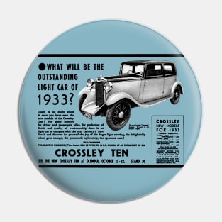 CROSSLEY TEN - 1933 advert Pin