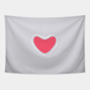 Single Hanging Heart Tapestry