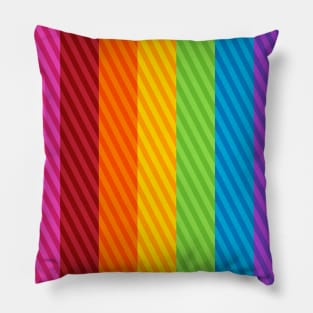 Rectangular Rainbow II Pillow