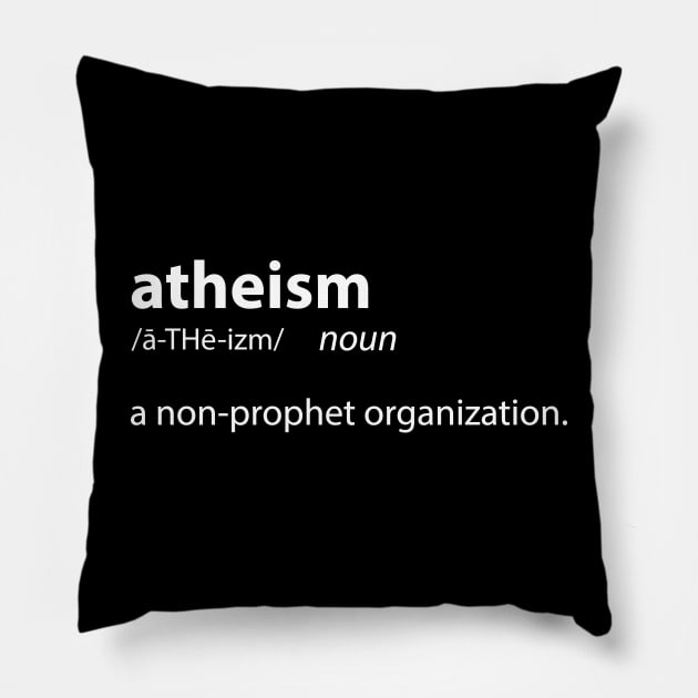 Atheism Pillow by katiestack.art