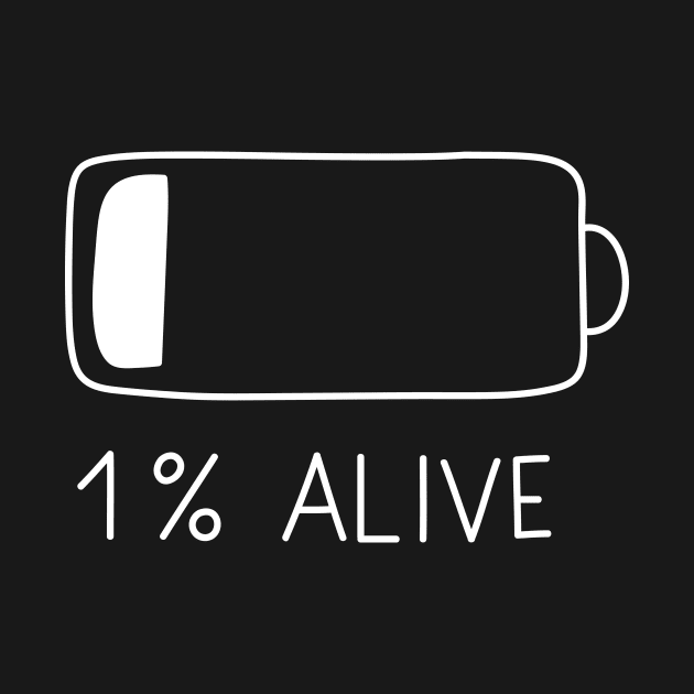 1% Alive - Can't Adult today by tshirtguild